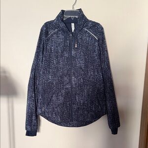 Lululemon Spring Forward Jacket - Kanoko Twist Inkwell Ghost / Inkwell Size 8